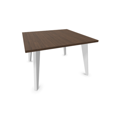 Narbutas Amber Lounge Table - Gestell Weiss - Quadratisch - Nussbaumdekor dunkel - 6019962