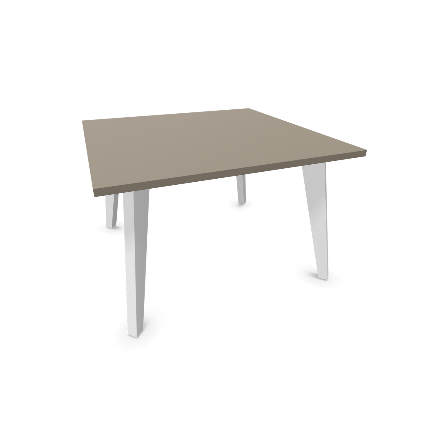 Narbutas Amber Lounge Table - Gestell Weiss - Quadratisch - Cubanitgrau - 6019965