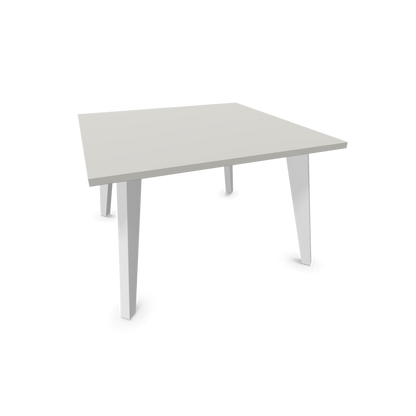 Narbutas Amber Lounge Table - Gestell Weiss - Quadratisch - Perlgrau - 6019966
