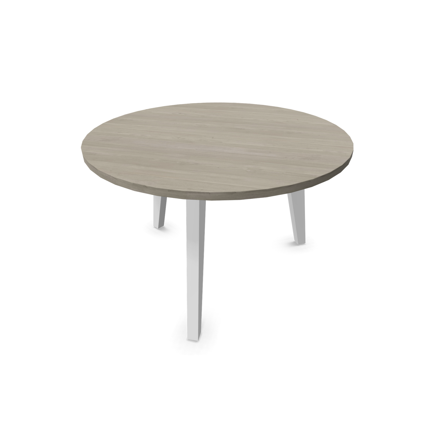 Narbutas Amber Lounge Table - Gestell Weiss - Rund - Holzdekor grau - 6019971