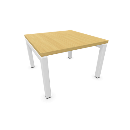 Narbutas Nova Couchtisch mit Gestell Weiss - Tischplatte Eiche Funier - 6019988