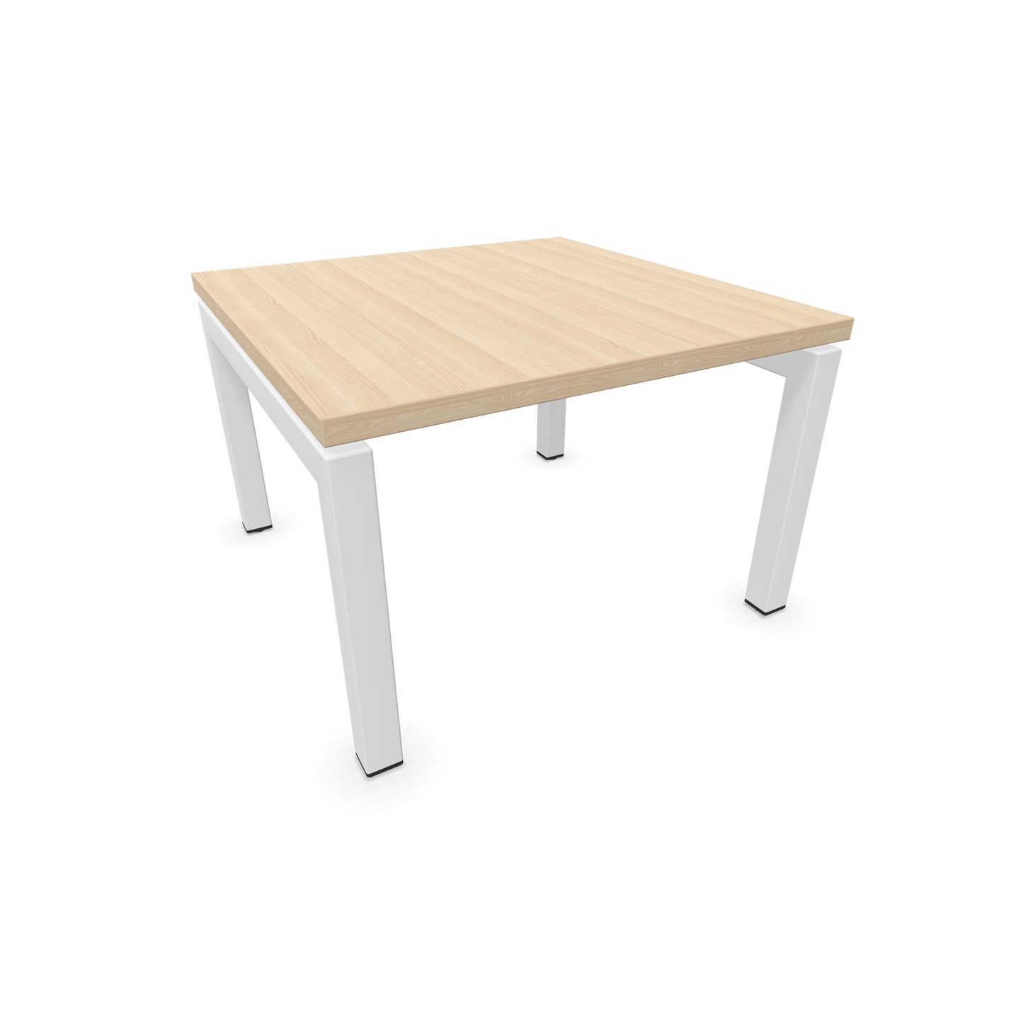 Narbutas Nova Couchtisch mit Gestell Weiss - Tischplatte Eschendekor sandbeige - 6019991