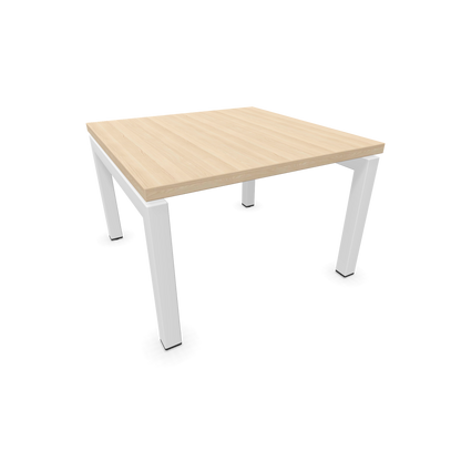 Narbutas Nova Couchtisch mit Gestell Weiss - Tischplatte Eschendekor sandbeige - 6019991