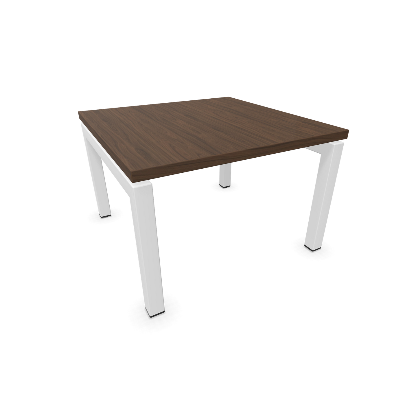 Narbutas Nova Couchtisch mit Gestell Weiss - Tischplatte Nussbaumdekor dunkel - 6019992