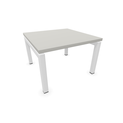 Narbutas Nova Couchtisch mit Gestell Weiss - Tischplatte Perlgrau - 6019998