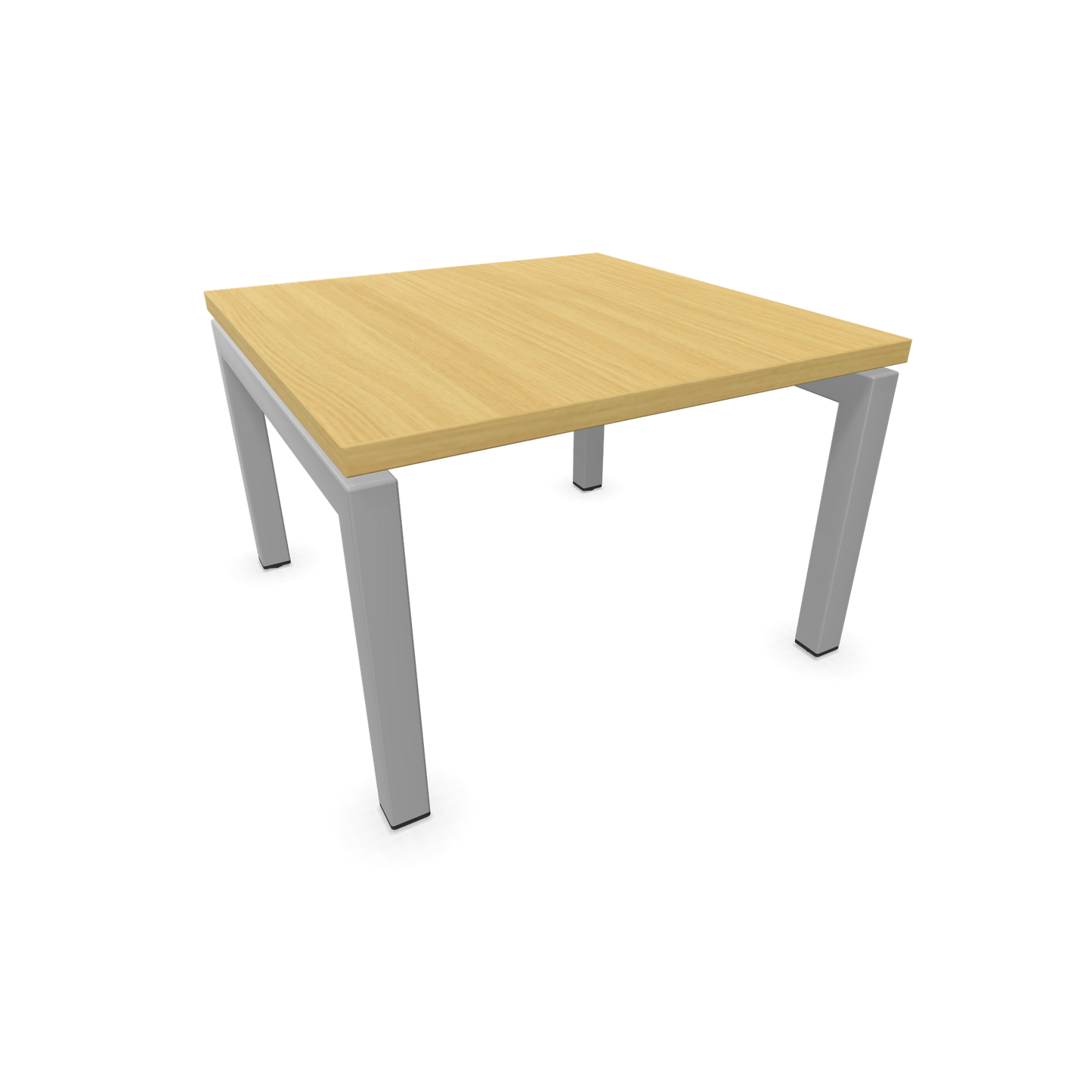 Narbutas Nova Couchtisch mit Gestell Silbergrau - Tischplatte Eiche Furnier - 6020001