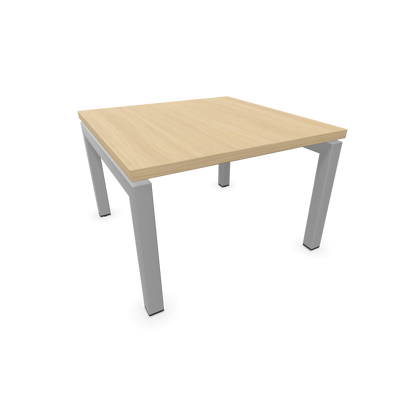 Narbutas Nova Couchtisch mit Gestell Silbergrau - Tischplatte Eichendekor gebleicht - 6020002