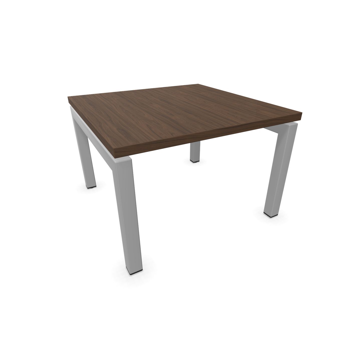 Narbutas Nova Couchtisch mit Gestell Silbergrau - Tischplatte Nussbaumdekor dunkel - 6020005