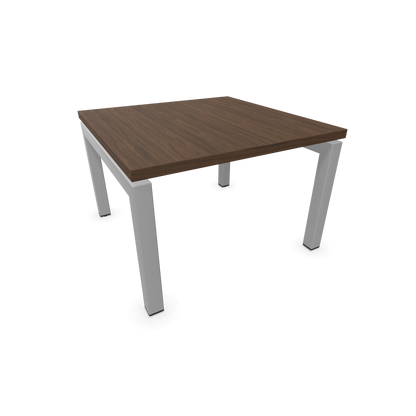 Narbutas Nova Couchtisch mit Gestell Silbergrau - Tischplatte Nussbaumdekor dunkel - 6020005