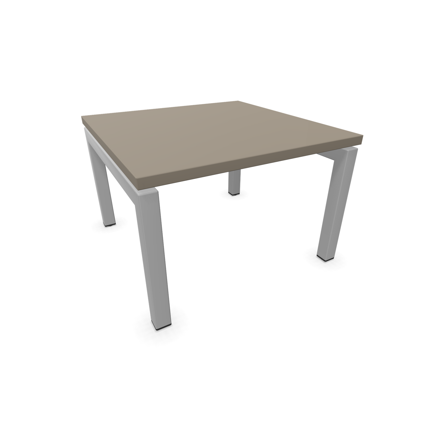 Narbutas Nova Couchtisch mit Gestell Silbergrau - Tischplatte Cubanitgrau - 6020010