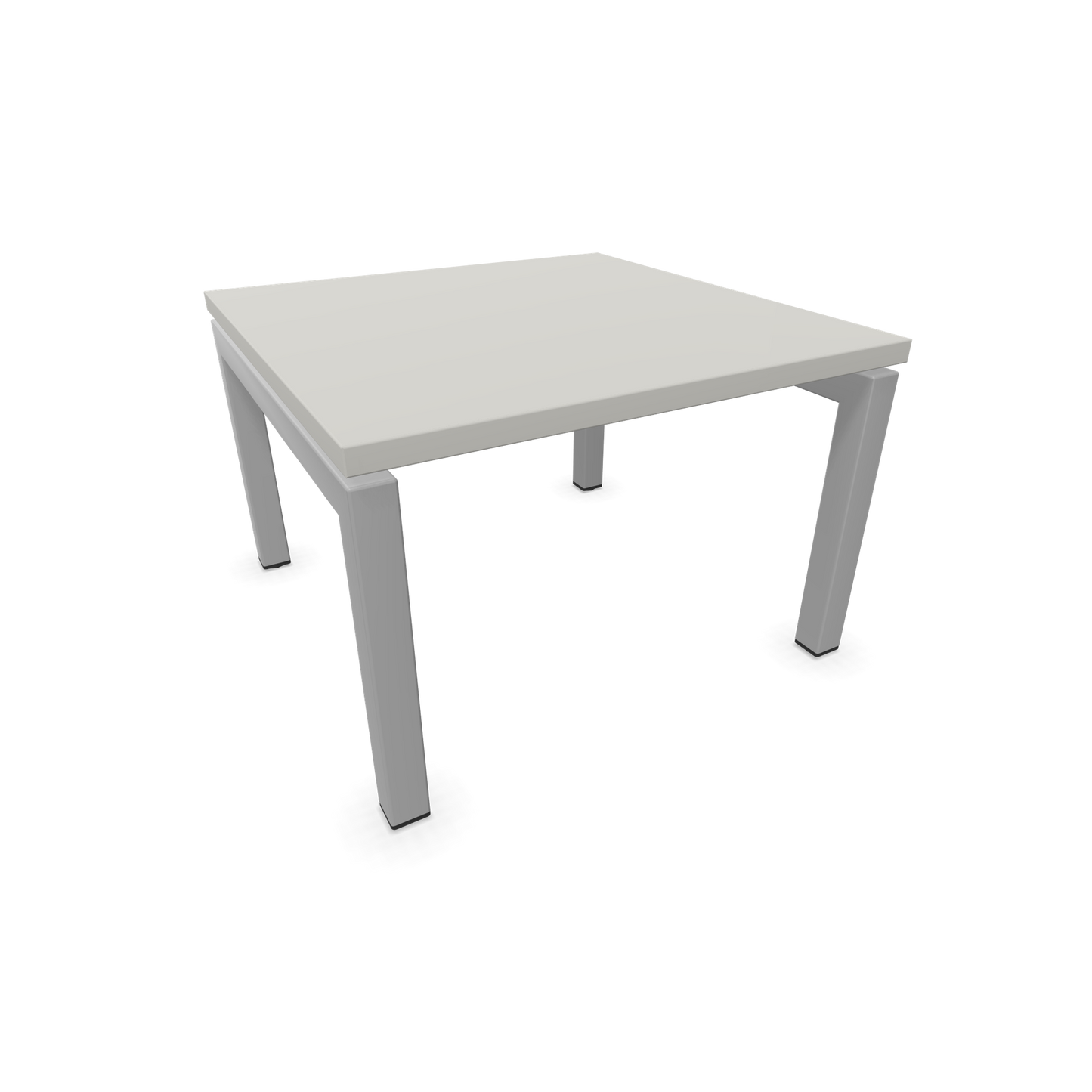 Narbutas Nova Couchtisch mit Gestell Silbergrau - Tischplatte Perlgrau - 6020011