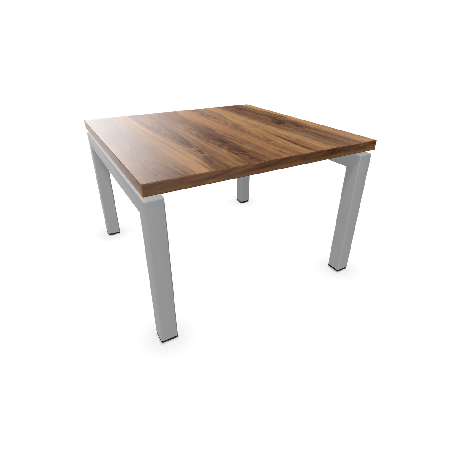 Narbutas Nova Couchtisch mit Gestell Silbergrau - Tischplatte Nussbaum Furnier - 6020012