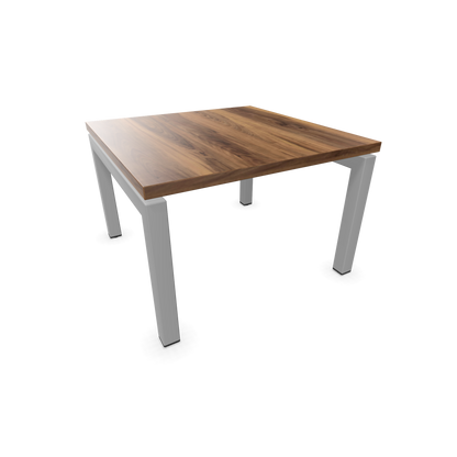 Narbutas Nova Couchtisch mit Gestell Silbergrau - Tischplatte Nussbaum Furnier - 6020012