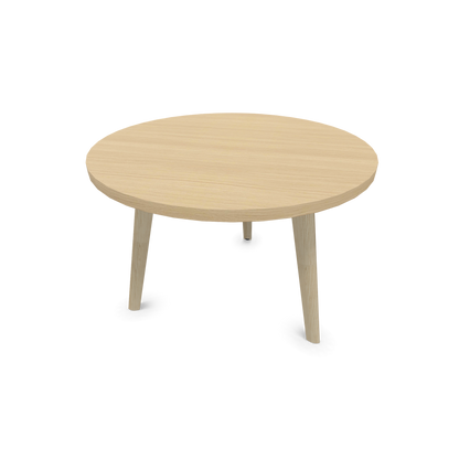 Narbutas Nova Wood Couchtisch Rund - Füsse Esche Natur - Tischplatte Eichendekor gebleicht - 6020027
