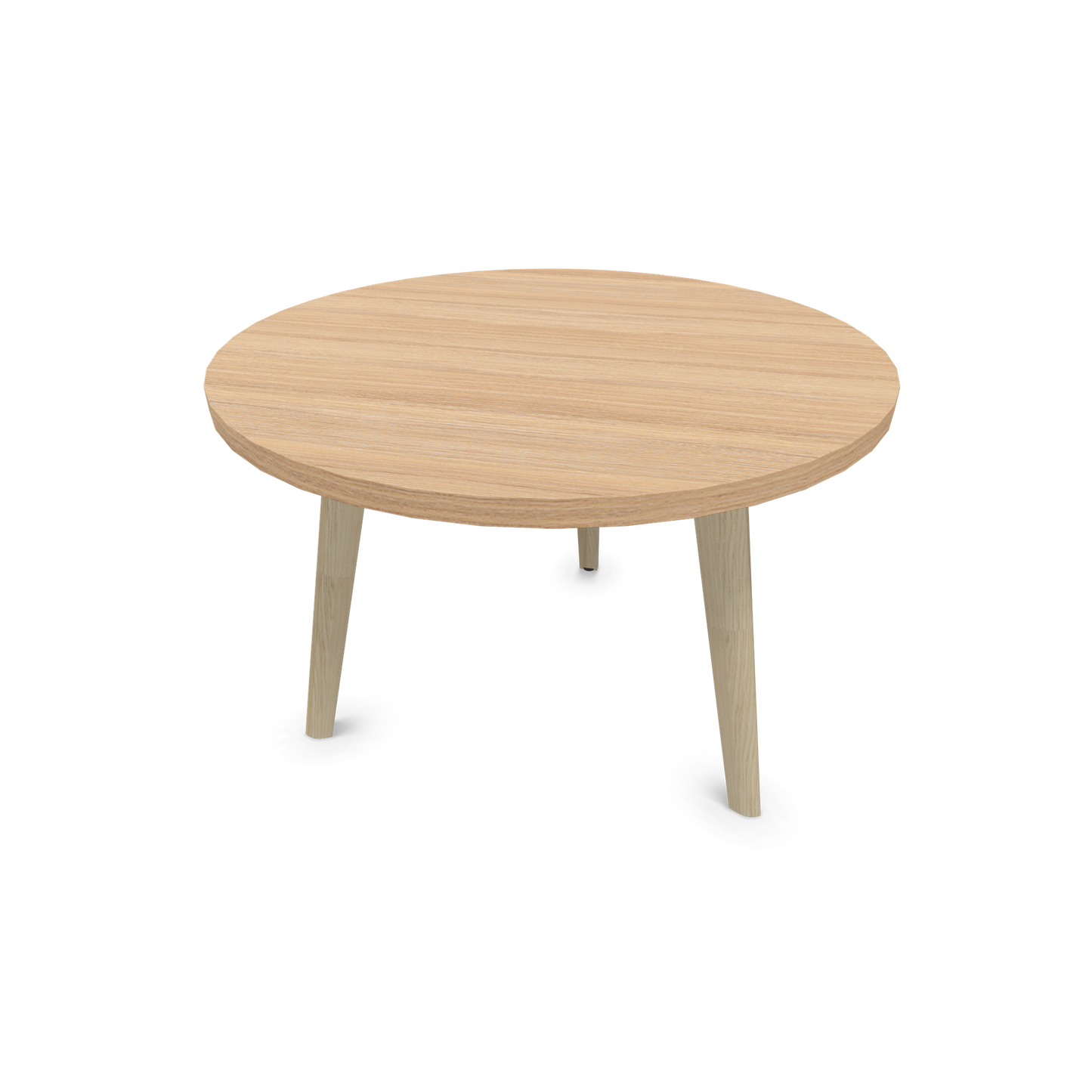 Narbutas Nova Wood Couchtisch Rund - Füsse Esche Natur - Tischplatte Bernsteineichendekor - 6020028