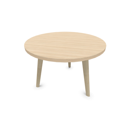Narbutas Nova Wood Couchtisch Rund - Füsse Esche Natur - Tischplatte Eschendekor sandbeige - 6020029