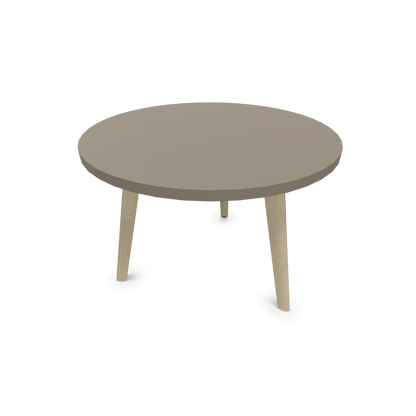 Narbutas Nova Wood Couchtisch Rund - Füsse Esche Natur - Tischplatte Cubanitgrau - 6020033