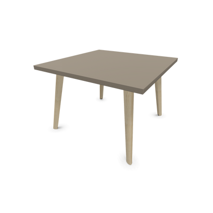 Narbutas Nova Wood Couchtisch Quadratisch - Füsse Esche Natur - Tischplatte Cubanitgrau - 6020051