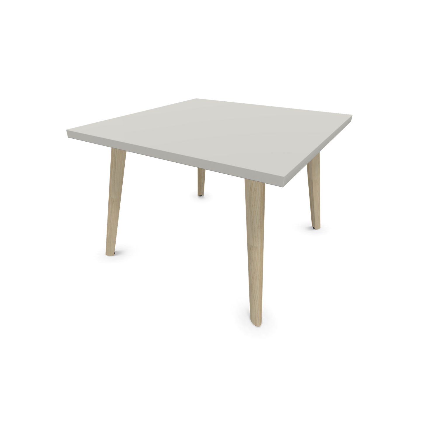 Narbutas Nova Wood Couchtisch Quadratisch - Füsse Esche Natur - Tischplatte Perlgrau - 6020052
