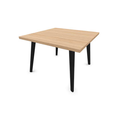 Narbutas Nova Wood Couchtisch Quadratisch - Füsse Esche Schwarz - Tischplatte Bernsteineichendekor - 6020054
