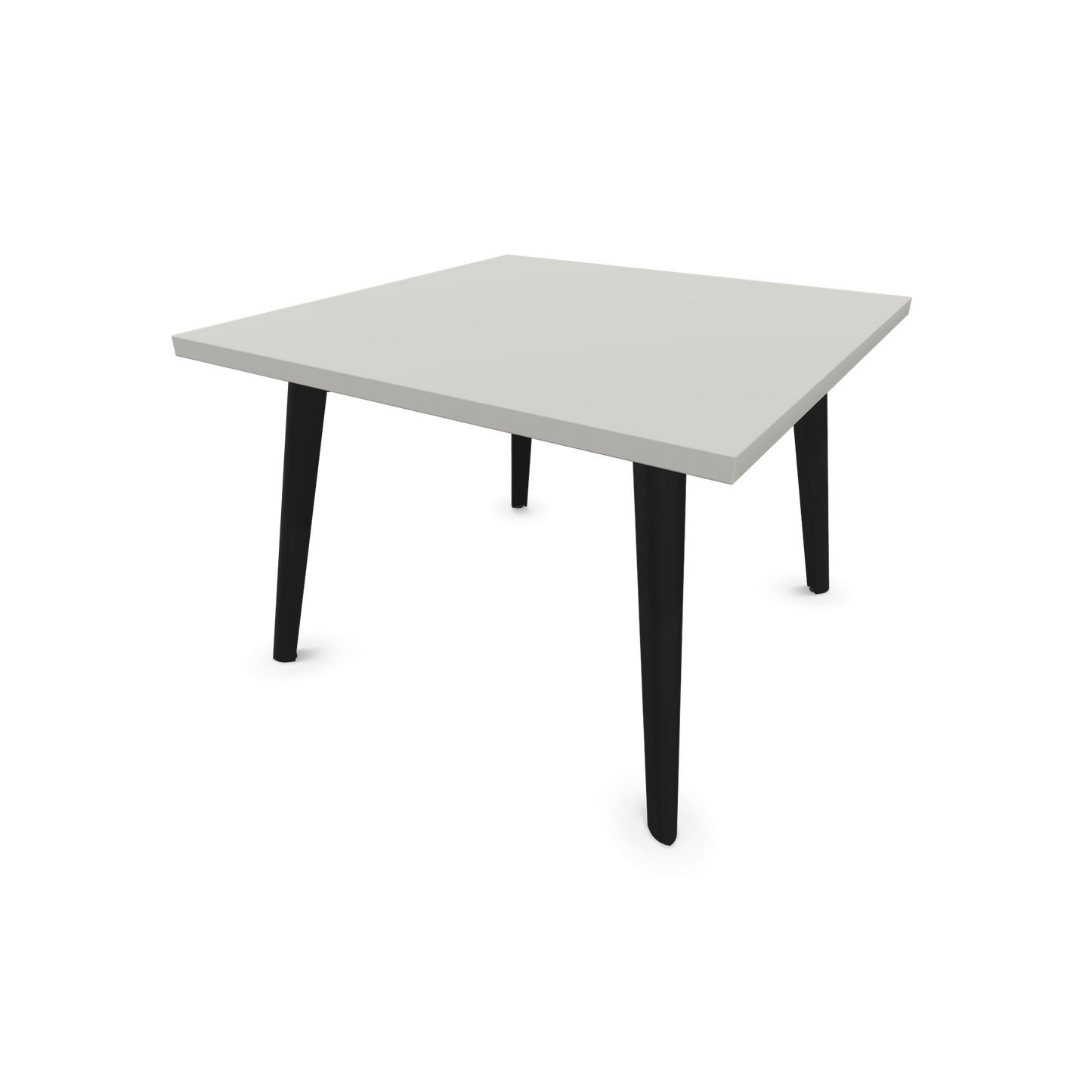 Narbutas Nova Wood Couchtisch Quadratisch - Füsse Esche Schwarz - Tischplatte Perlgrau - 6020061