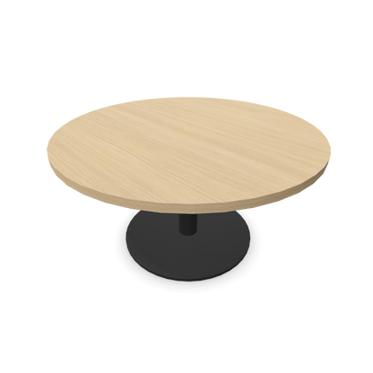 Forum Kaffetisch mit Gestell Schwarz und Tischplatte in Eichendekor gebleicht - 6020079