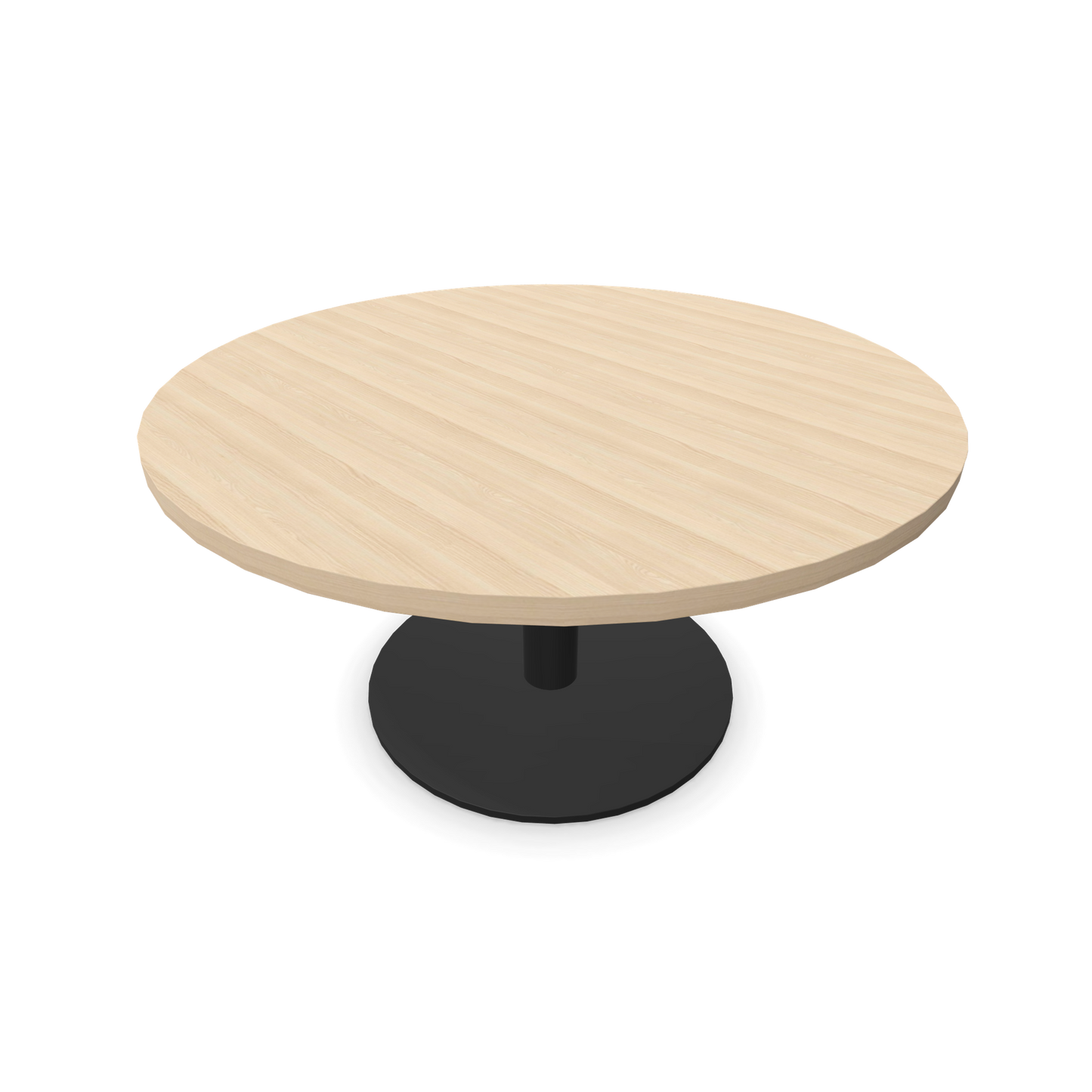 Forum Kaffetisch mit Gestell Schwarz und Tischplatte in Eschendekor sandbeige mit Struktur  - 6020081