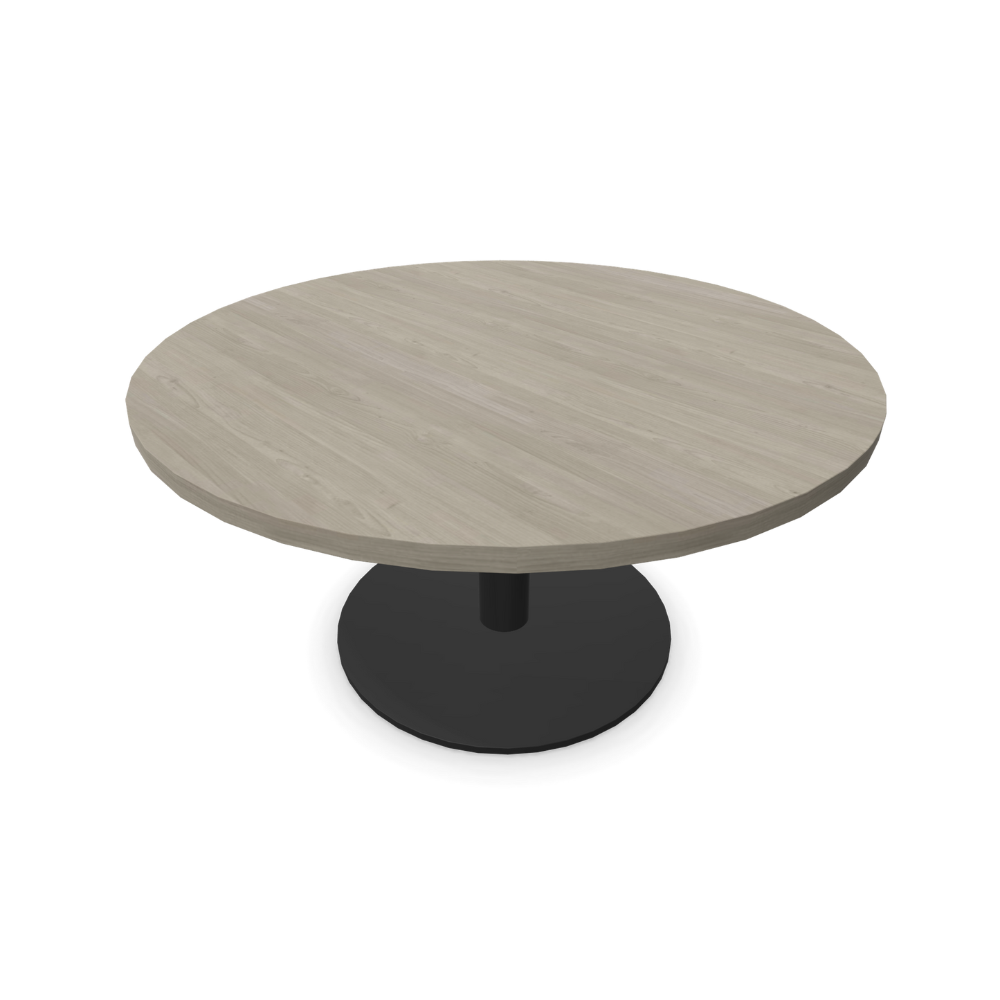 Forum Kaffetisch mit Gestell Schwarz und Tischplatte in Holzdekor grau mit Struktur - 6020083