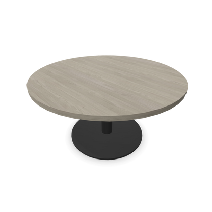 Forum Kaffetisch mit Gestell Schwarz und Tischplatte in Holzdekor grau mit Struktur - 6020083