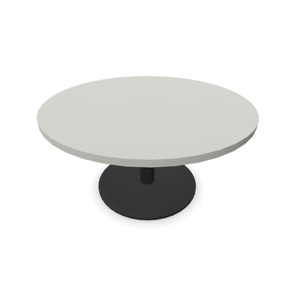 Forum Kaffetisch mit Gestell Schwarz und Tischplatte in Perlgrau - 6020087