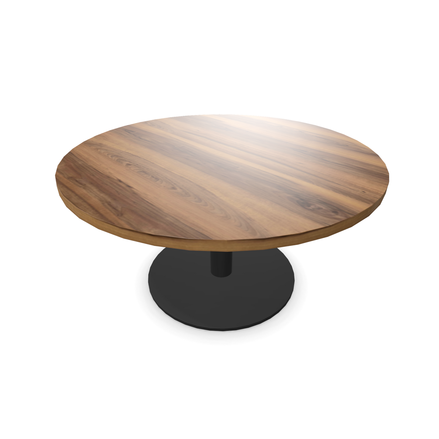 Forum Kaffetisch mit Gestell Schwarz und Tischplatte in Walnuss Furnier - 6020088