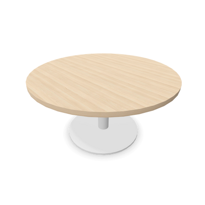 Forum Kaffetisch mit Gestell Weiss und Tischplatte in Eschendekor sandbeige mit Struktur - 6020093