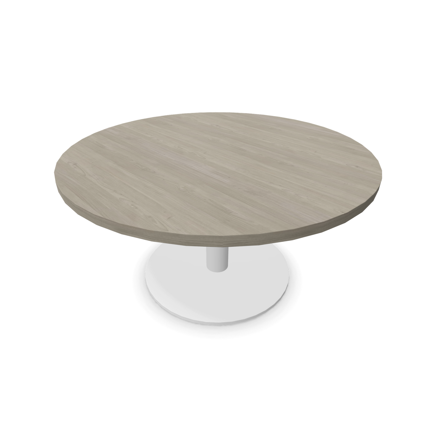 Forum Kaffetisch mit Gestell Weiss und Tischplatte in Holzdekor grau mit Struktur - 6020095