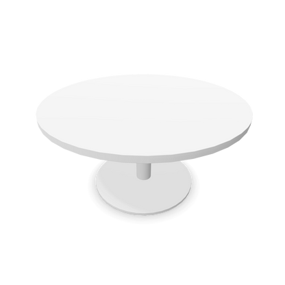 Forum Kaffetisch mit Gestell Weiss und Tischplatte in Weiss - 6020097