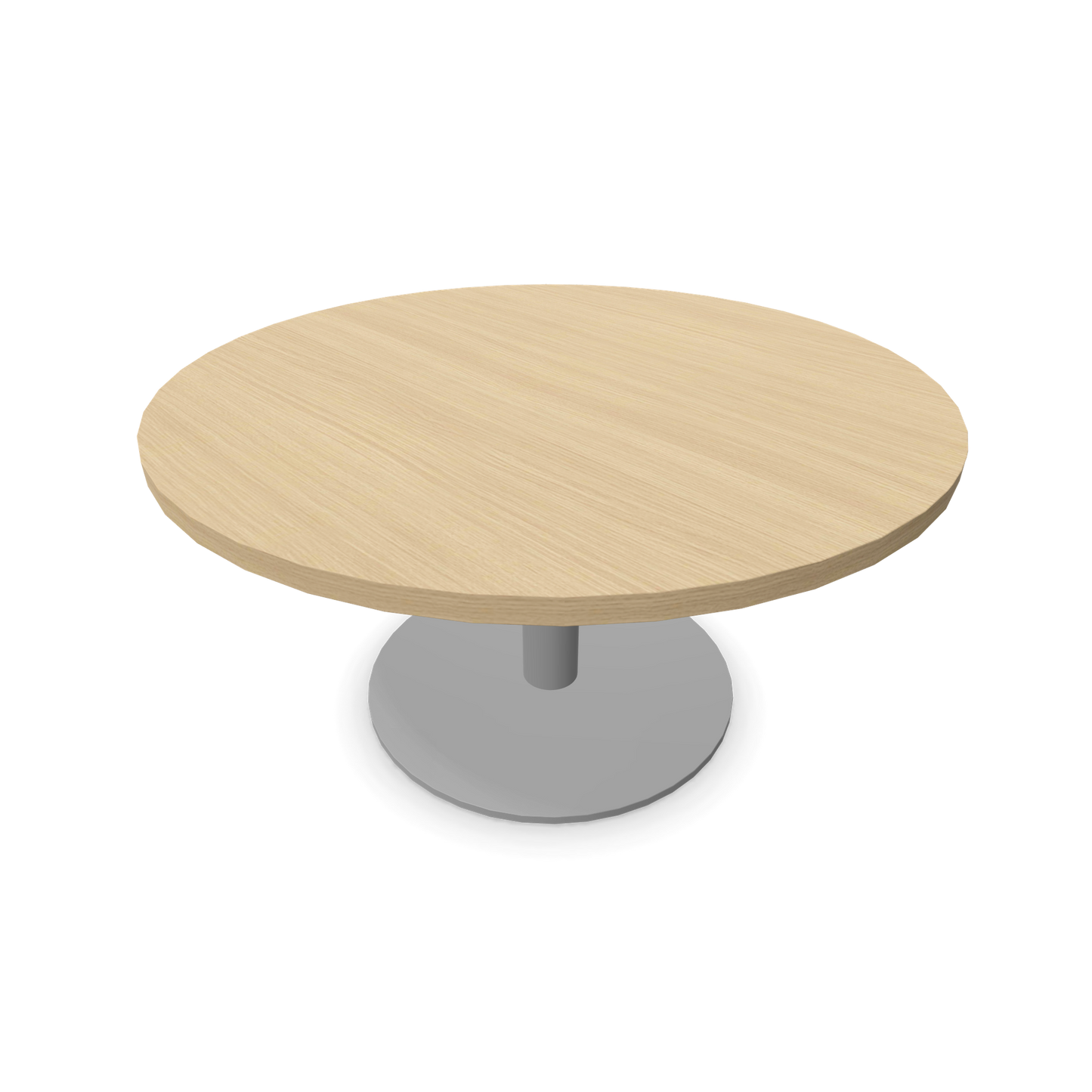 Forum Kaffetisch mit Gestell Silbergrau und Tischplatte in Eichendekor gebleicht - 6020103