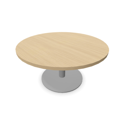 Forum Kaffetisch mit Gestell Silbergrau und Tischplatte in Eichendekor gebleicht - 6020103