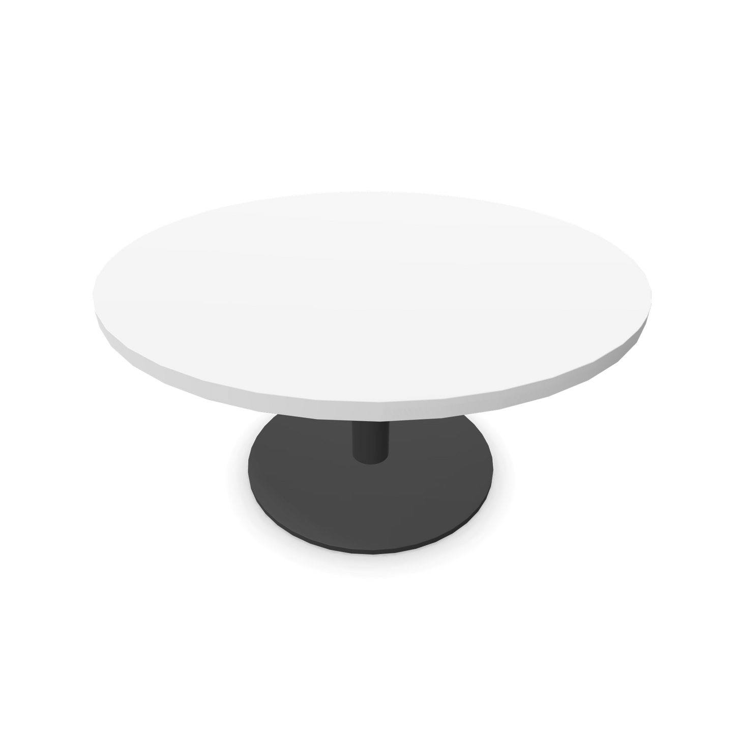 Forum Kaffetisch mit Gestell Dunkelgrau und Tischplatte in Weiss - 6020121