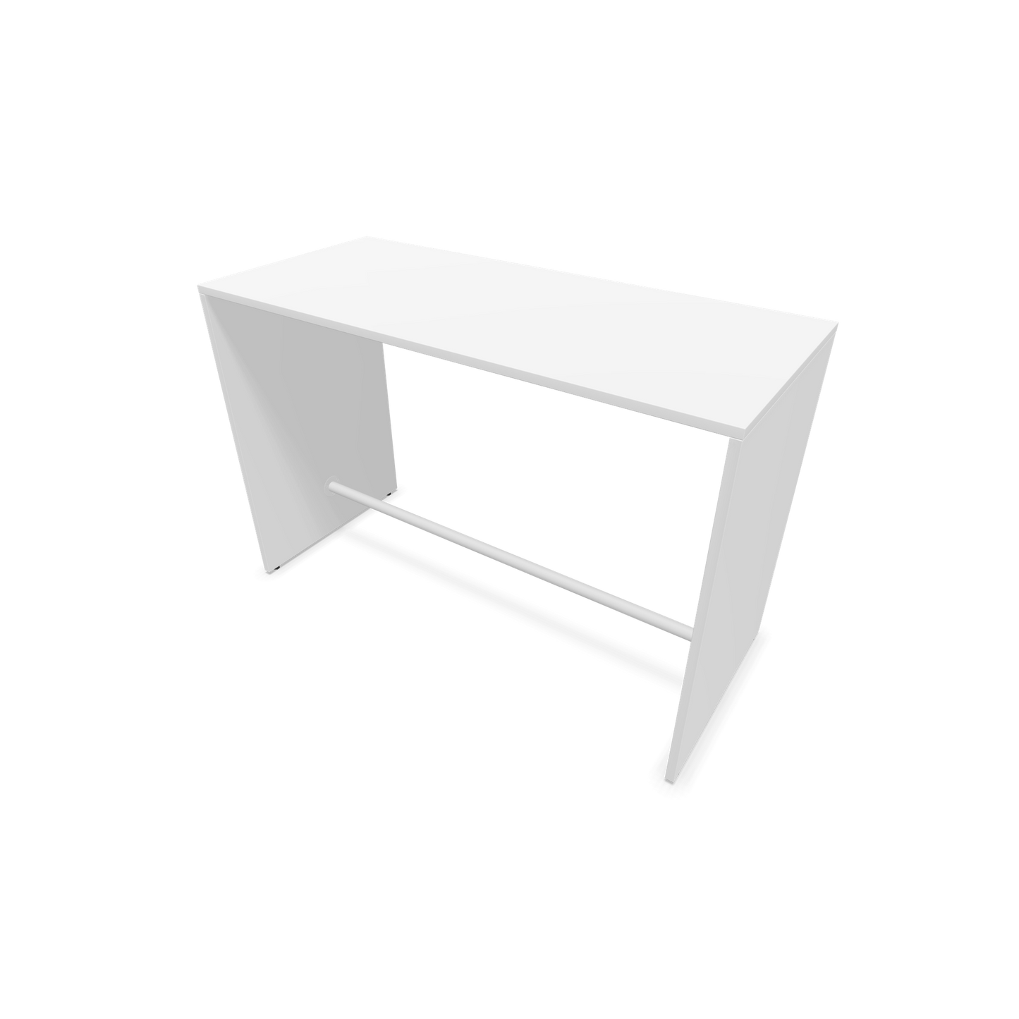 Narbutas Light Hochtisch 1600x700mm - 1050mm hoch - Sockelstange Weiss - Ausführung Weiss - 6020219