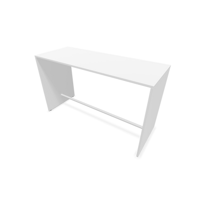 Narbutas Light Hochtisch 1800x700mm - 1050mm hoch - Sockelstange Weiss - Ausführung Weiss - 6020243