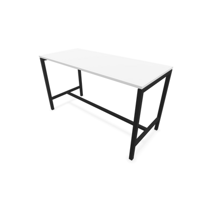 Narbutas Nova Hochtisch 900mm hoch - 1600x700mm - Gestell Schwarz - Tischplatte Weiss - 6020259