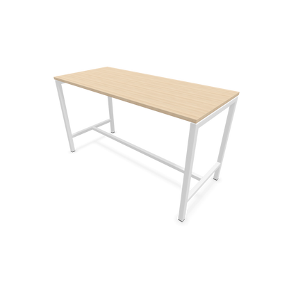 Narbutas Nova Hochtisch 900mm hoch - 1600x700mm - Gestell Weiss - Tischplatte Eschendekor sandbeige - 6020265