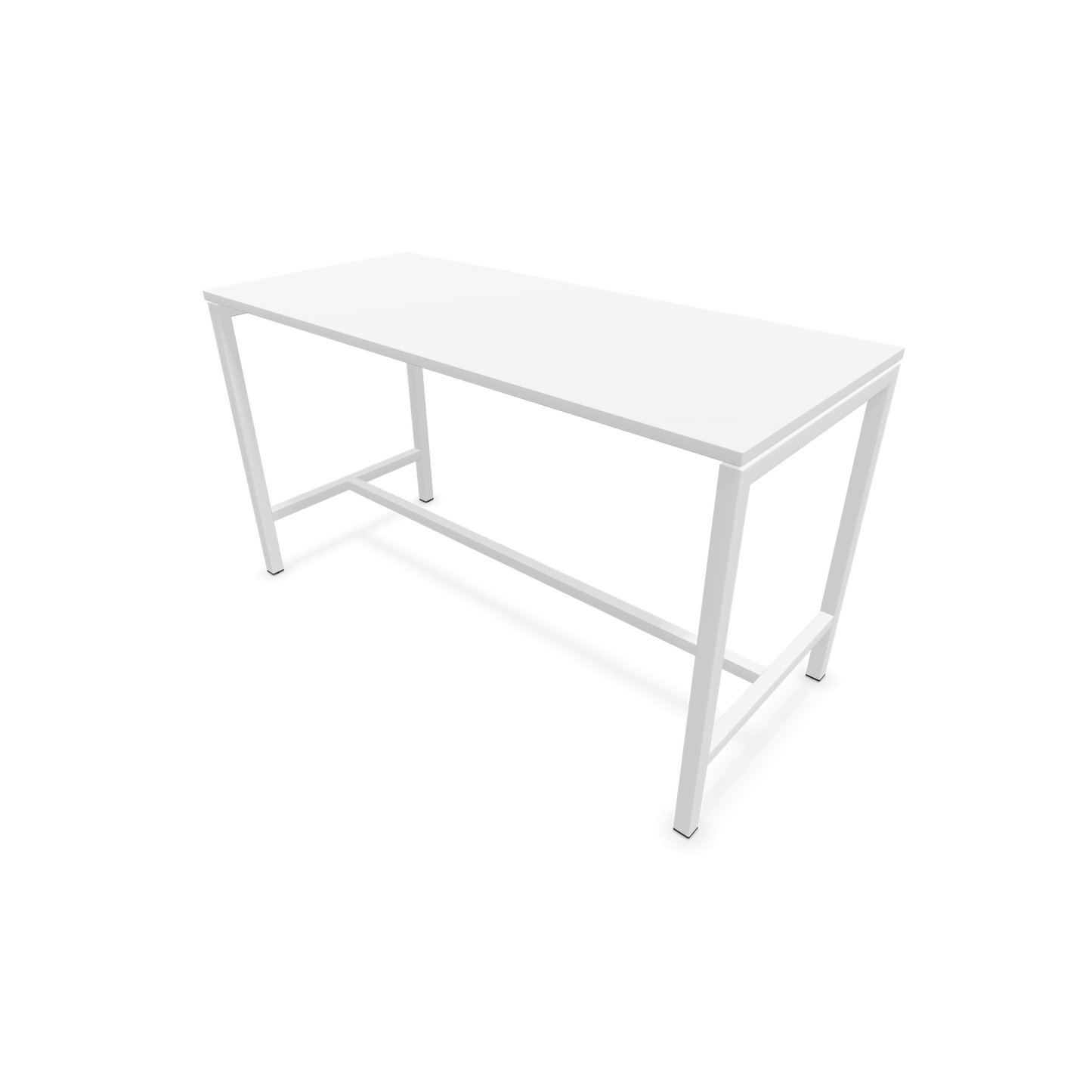 Narbutas Nova Hochtisch 900mm hoch - 1600x700mm - Gestell Weiss - Tischplatte Weiss - 6020268