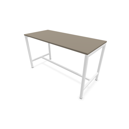 Narbutas Nova Hochtisch 900mm hoch - 1600x700mm - Gestell Weiss - Tischplatte Cubanitgrau - 6020270