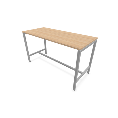 Narbutas Nova Hochtisch 900mm hoch - 1600x700mm - Gestell Silbergrau - Tischplatte Bernsteineichendekor - 6020273