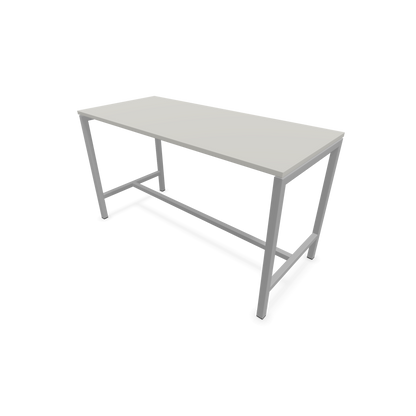 Narbutas Nova Hochtisch 900mm hoch - 1600x700mm - Gestell Silbergrau - Tischplatte Perlgrau - 6020280