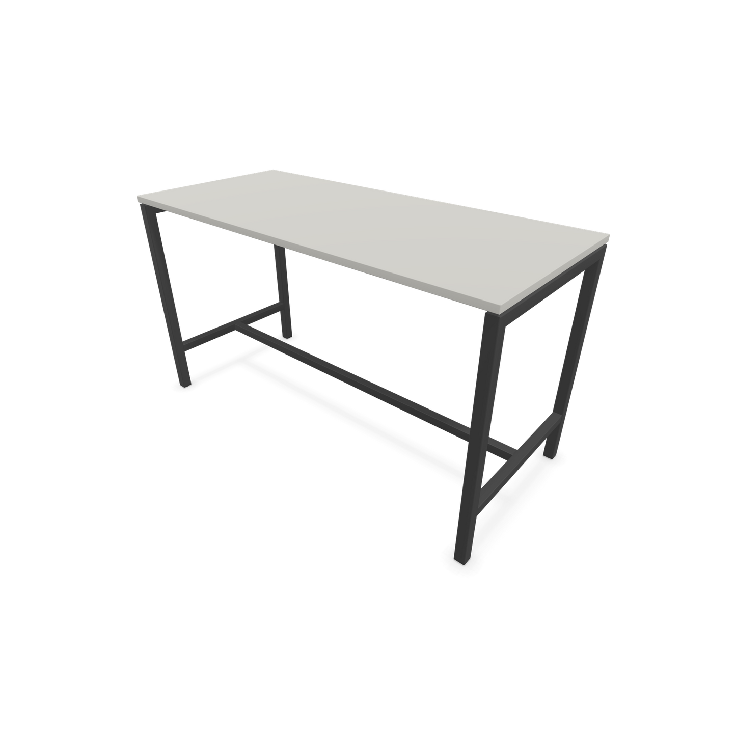 Narbutas Nova Hochtisch 900mm hoch - 1600x700mm - Gestell Dunkelgrau - Tischplatte Perlgrau - 6020289