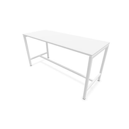 Narbutas Nova Hochtisch 900mm hoch - 1800x700mm - Gestell Weiss - Tischplatte Weiss - 6020304