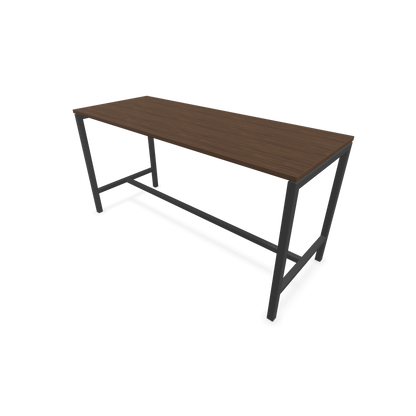 Narbutas Nova Hochtisch 900mm hoch - 1800x700mm - Gestell Dunkelgrau - Tischplatte Nussbaumdekor dunkel - 6020320