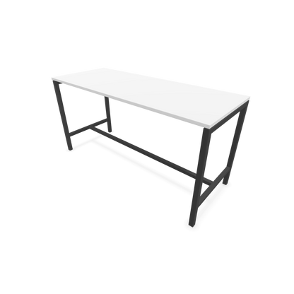 Narbutas Nova Hochtisch 900mm hoch - 1800x700mm - Gestell Dunkelgrau - Tischplatte Weiss - 6020322
