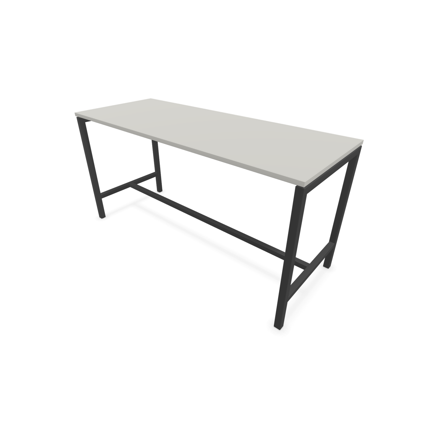 Narbutas Nova Hochtisch 900mm hoch - 1800x700mm - Gestell Dunkelgrau - Tischplatte Perlgrau - 6020325